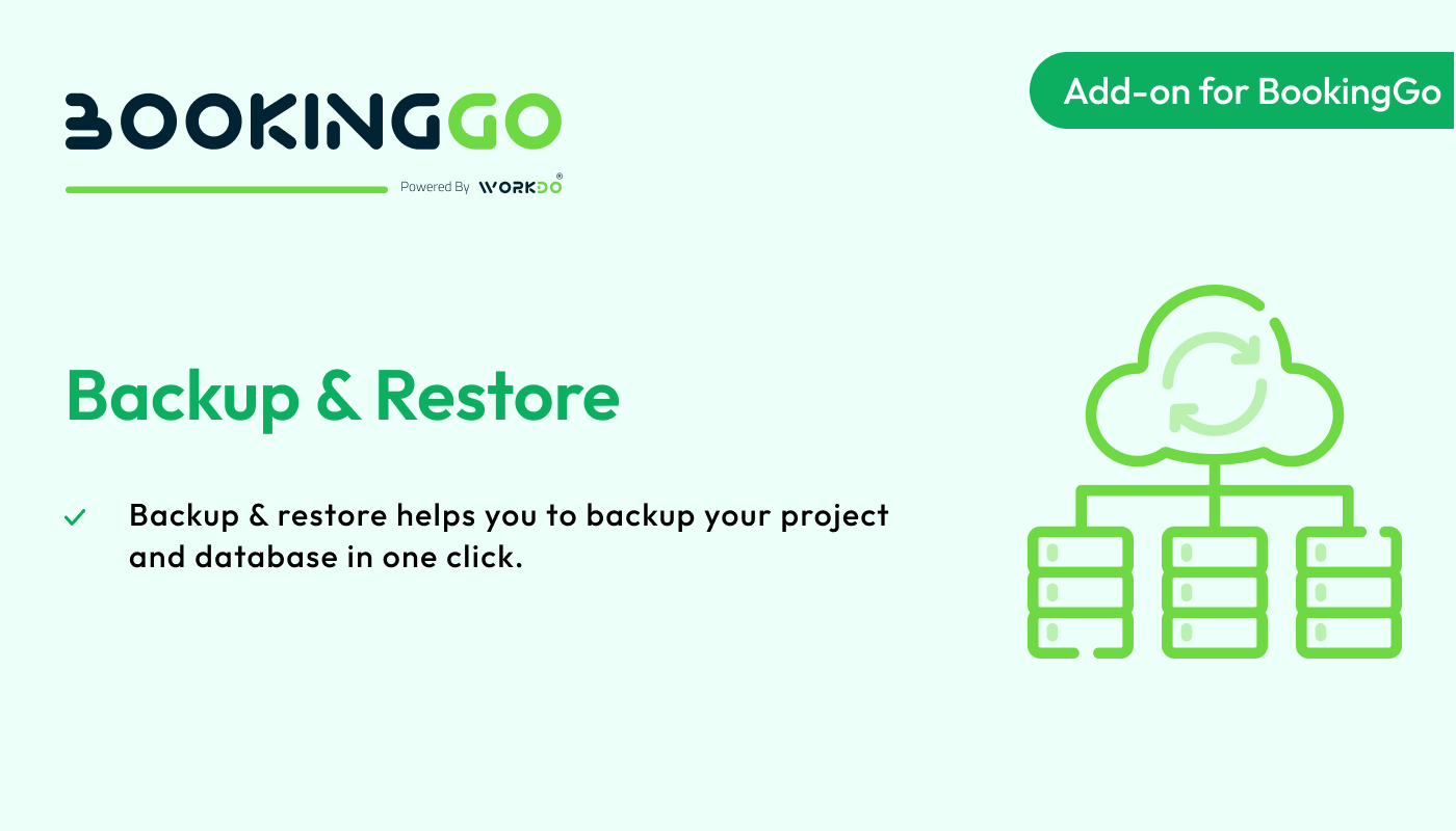 Backup & Restore – BookingGo SaaS Add-on - WorkDo