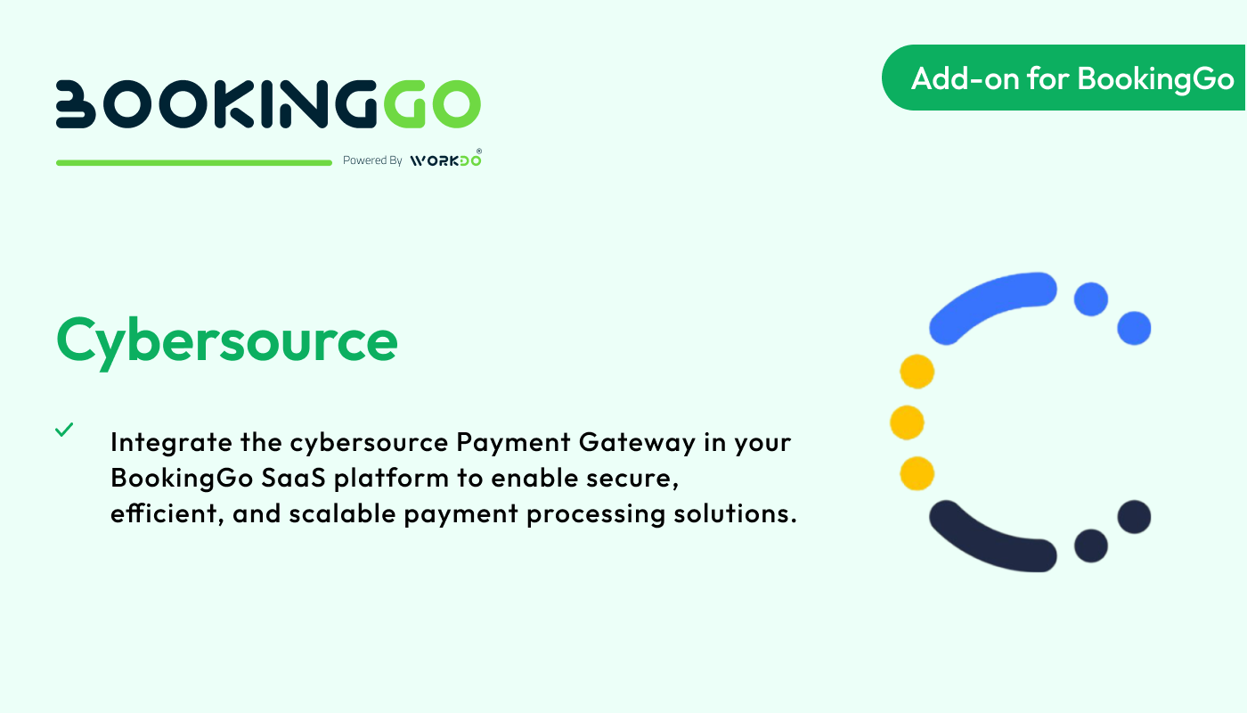 CyberSource – BookingGo SaaS Add-on - WorkDo
