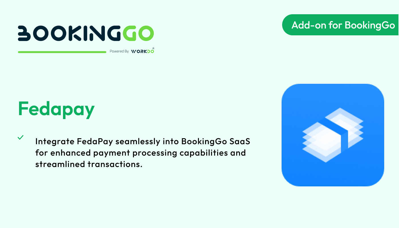 Fedapay – BookingGo SaaS Add-on - WorkDo