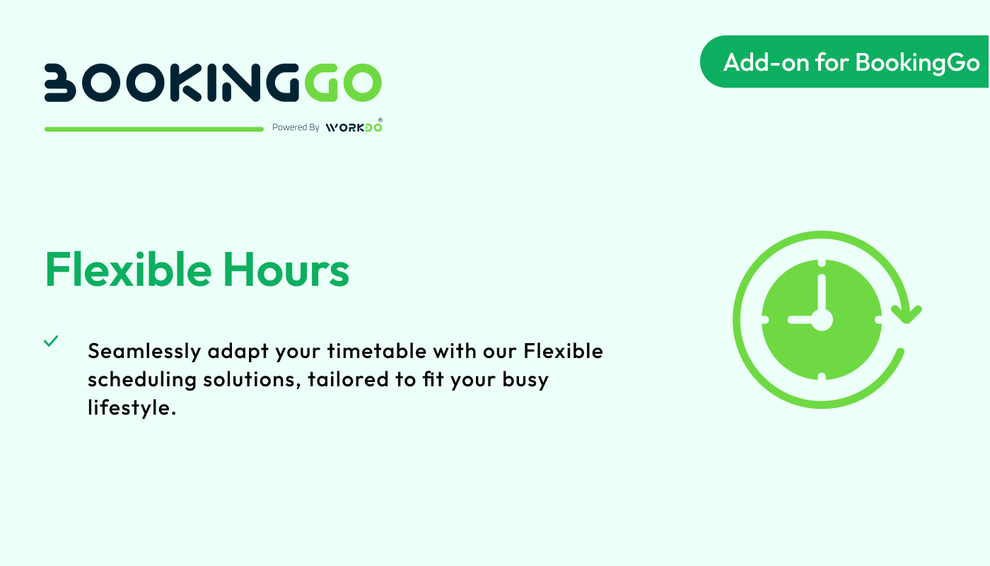 Flexible Hours – BookingGo SaaS Add-on - WorkDo