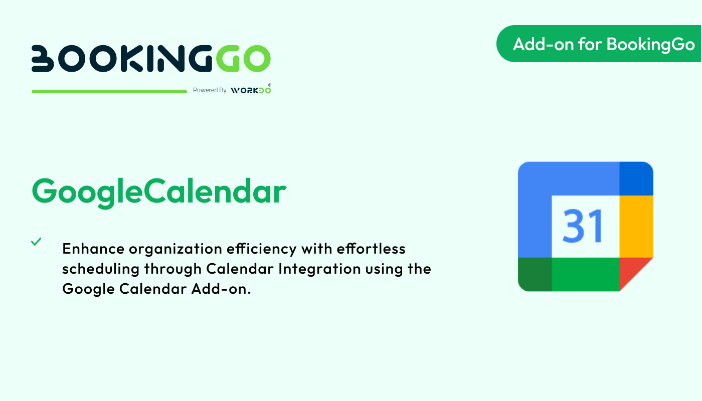 Google Calendar – BookingGo SaaS Add-on - WorkDo