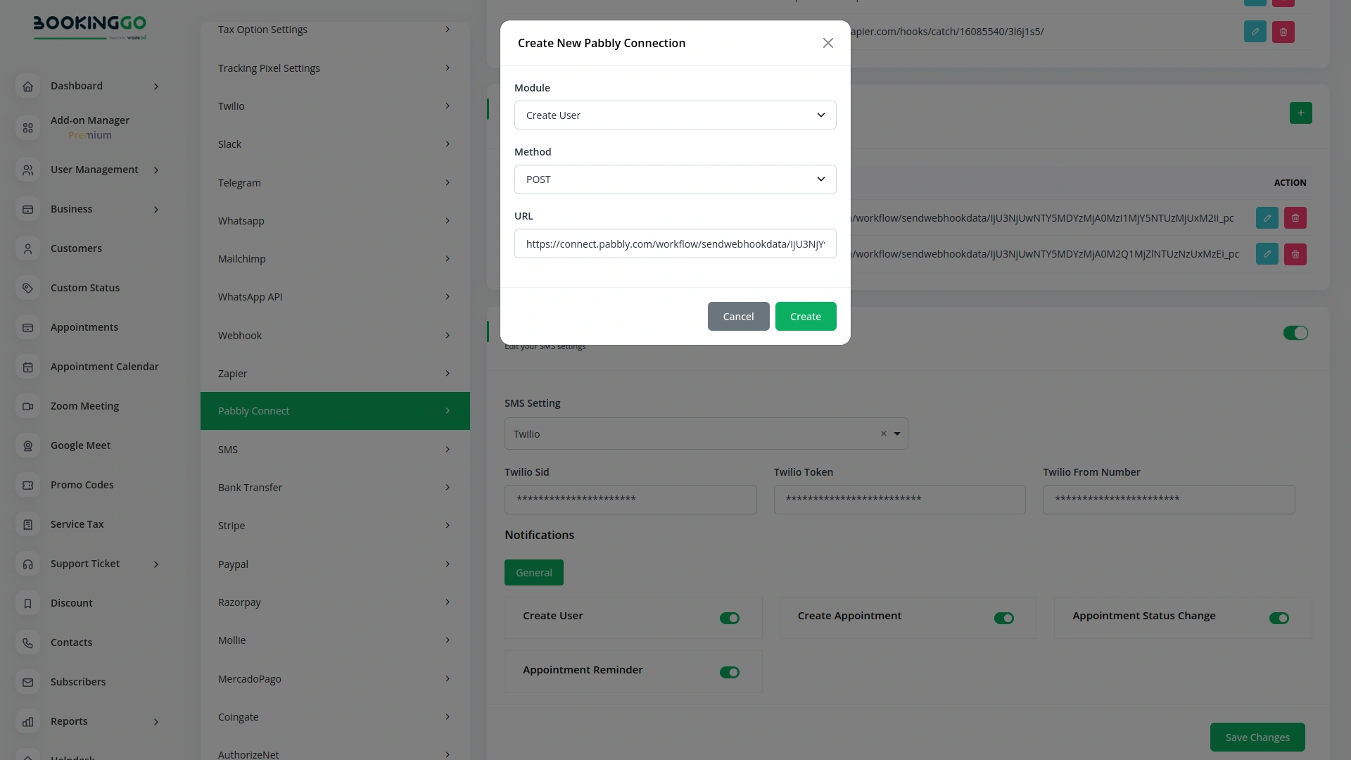 Pabbly Connect – BookingGo SaaS Add-On