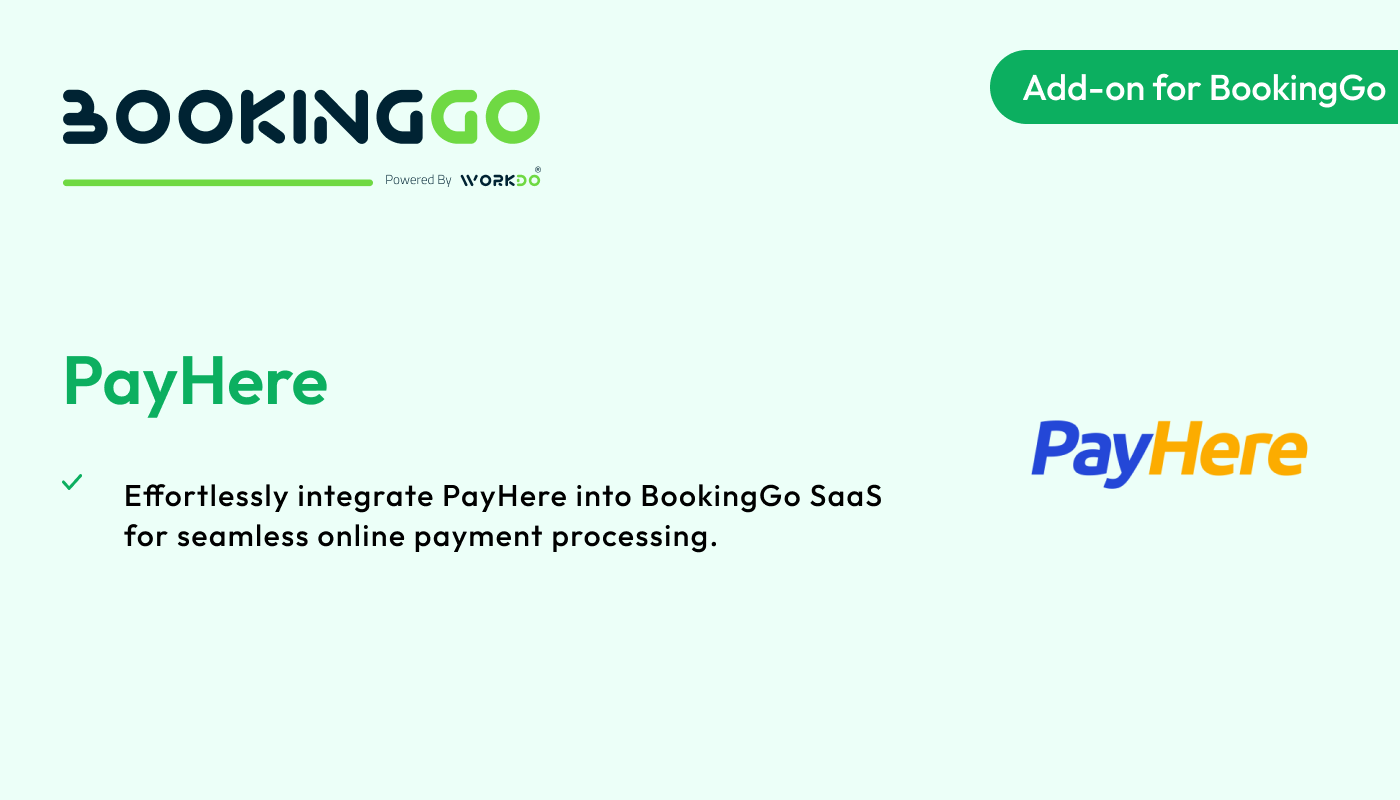 Payhere – BookingGo SaaS Add-on - WorkDo