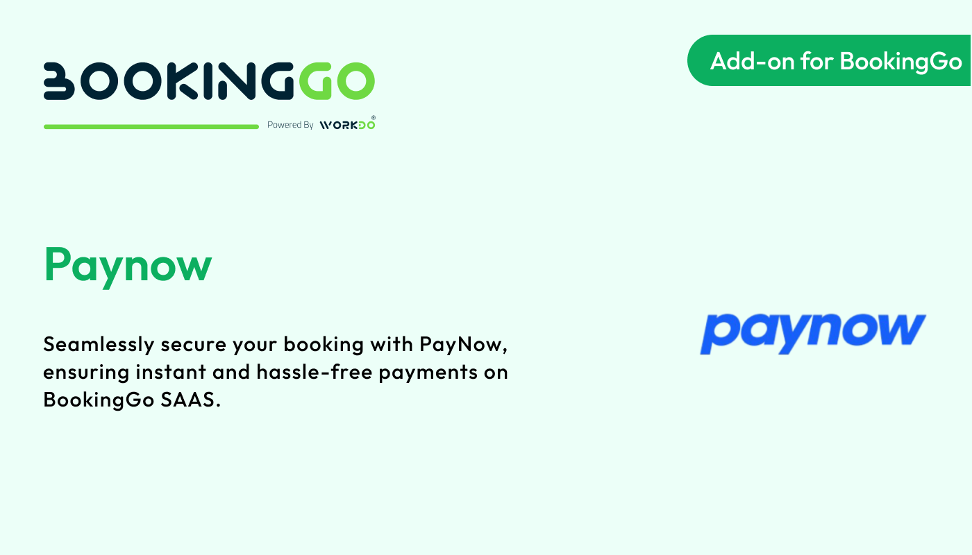 Paynow – BookingGo SaaS Add-on - WorkDo