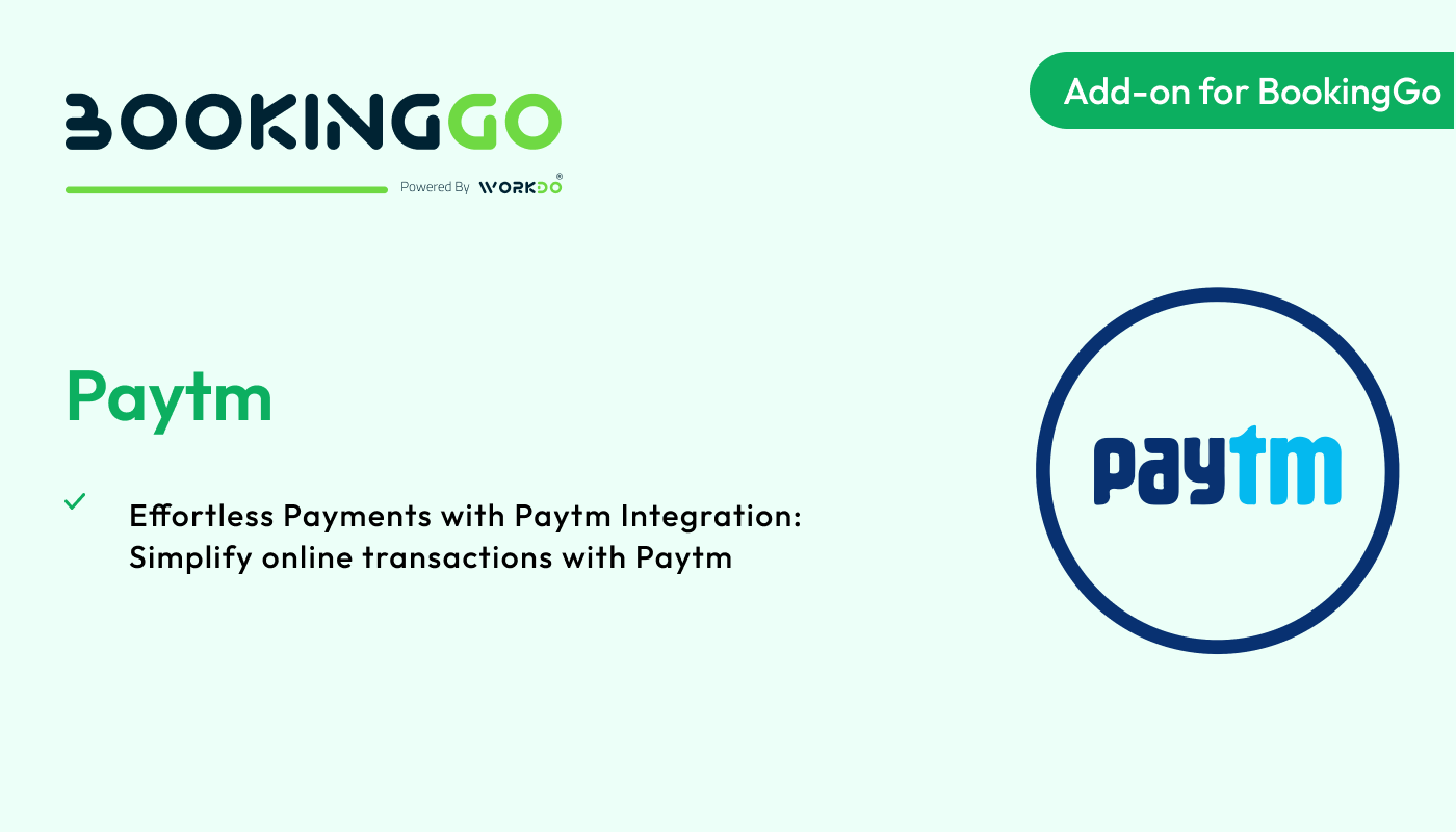 Paytm – BookingGo SaaS Add-on - WorkDo
