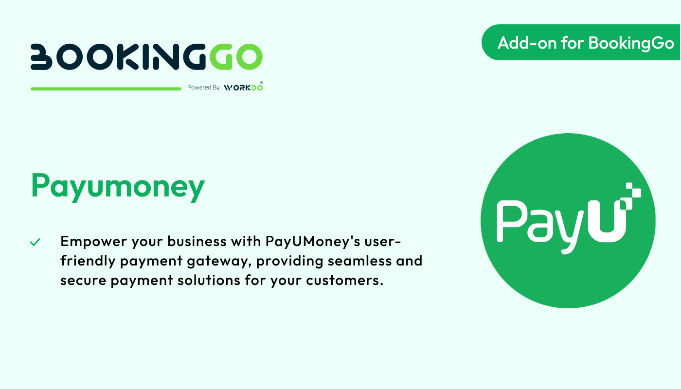 PayU – BookingGo SaaS Add-on - WorkDo