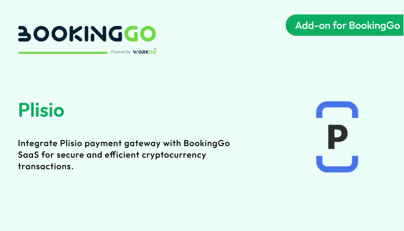 Plisio – BookingGo SaaS Add-on - WorkDo