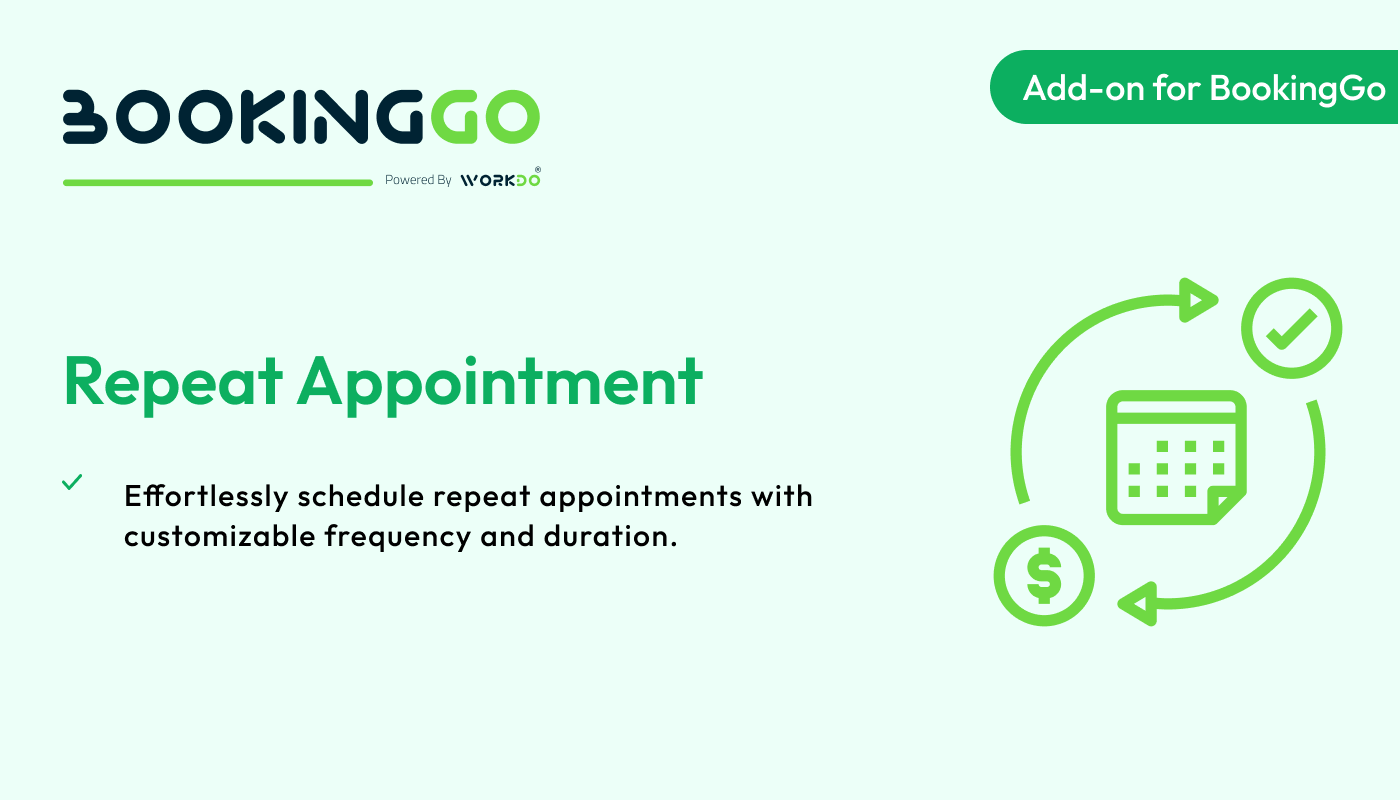 Repeat Appointments – BookingGo SaaS Add-on - WorkDo
