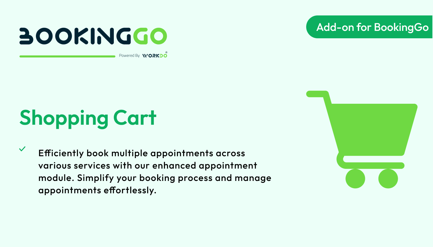 Shopping Cart – BookingGo SaaS Add-on - WorkDo