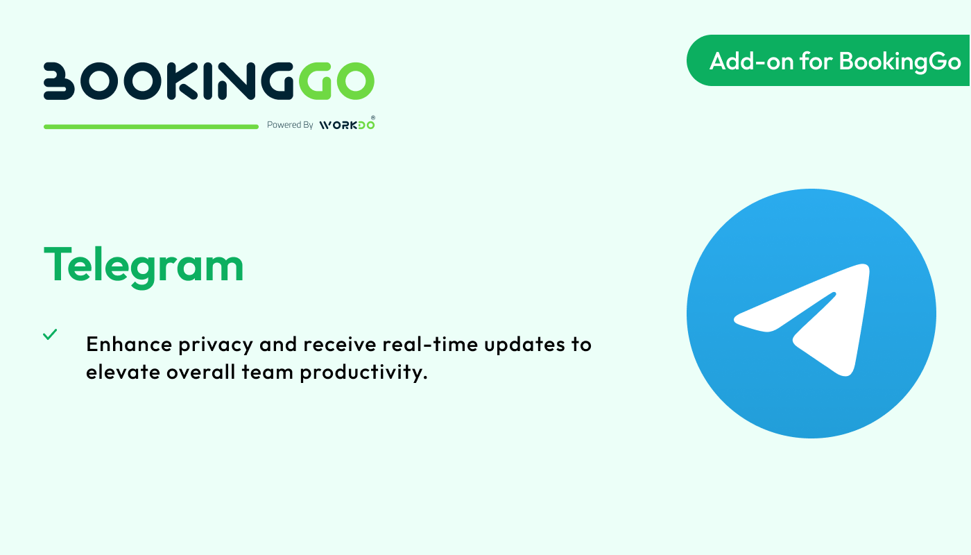 Telegram – BookingGo SaaS Add-on - WorkDo