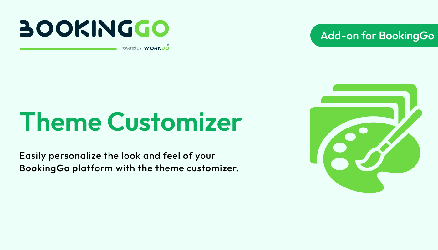 Theme Customizer – BookingGo SaaS Add-on - WorkDo