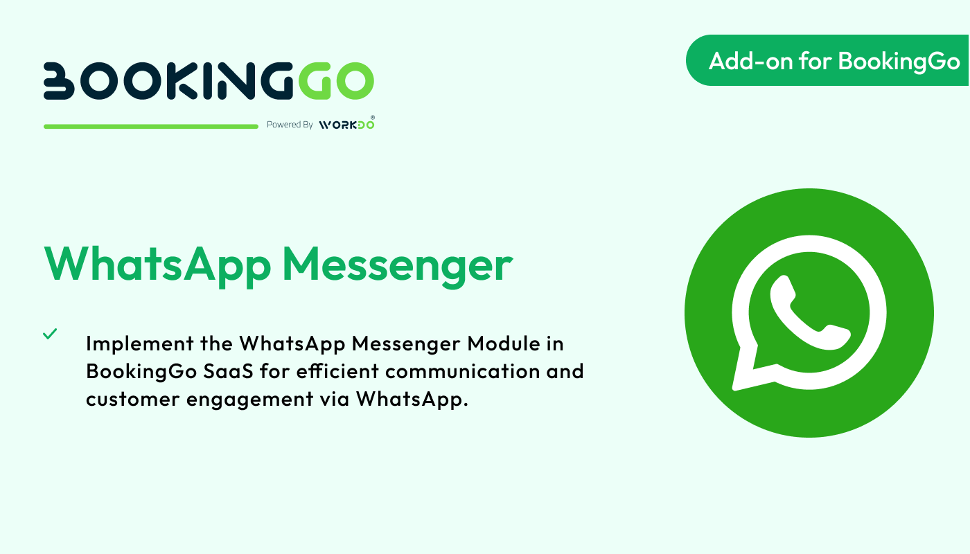 WhatsApp Messenger – BookingGo SaaS Add-on - WorkDo