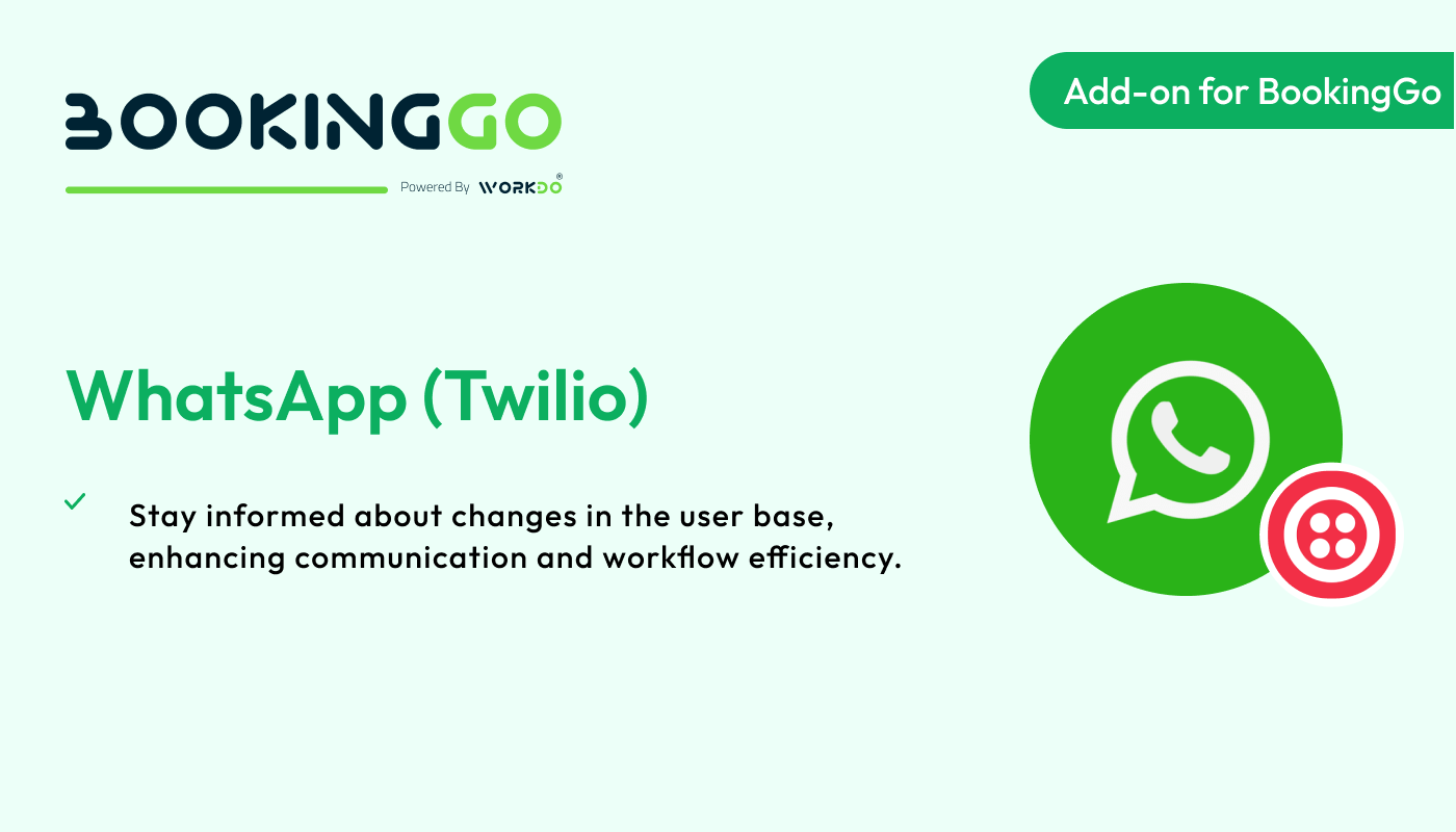 Whatsapp (Twilio) – BookingGo SaaS Add-on - WorkDo