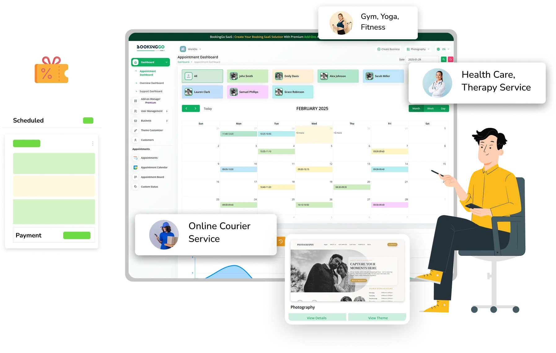 BookingGo SaaS – Multi Business Appointment Booking and Scheduling