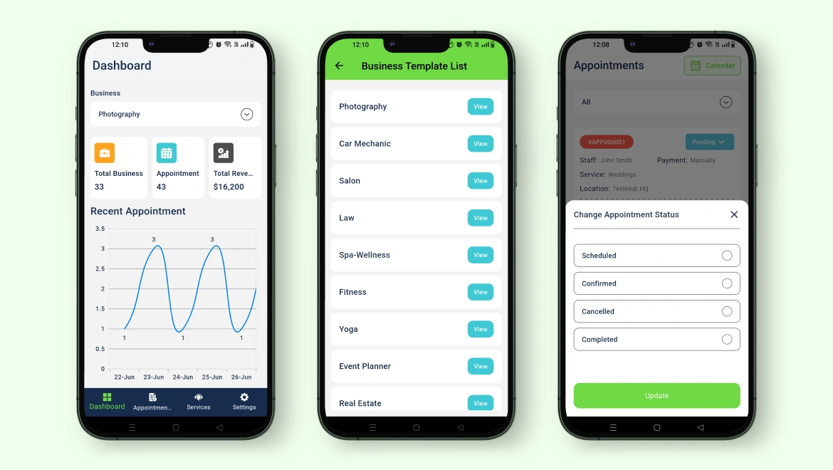 BookingGo SaaS Admin App