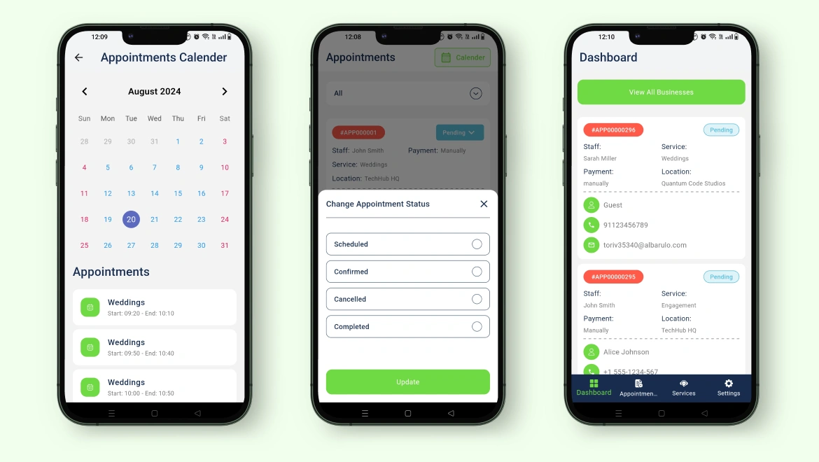BookingGo SaaS Admin App