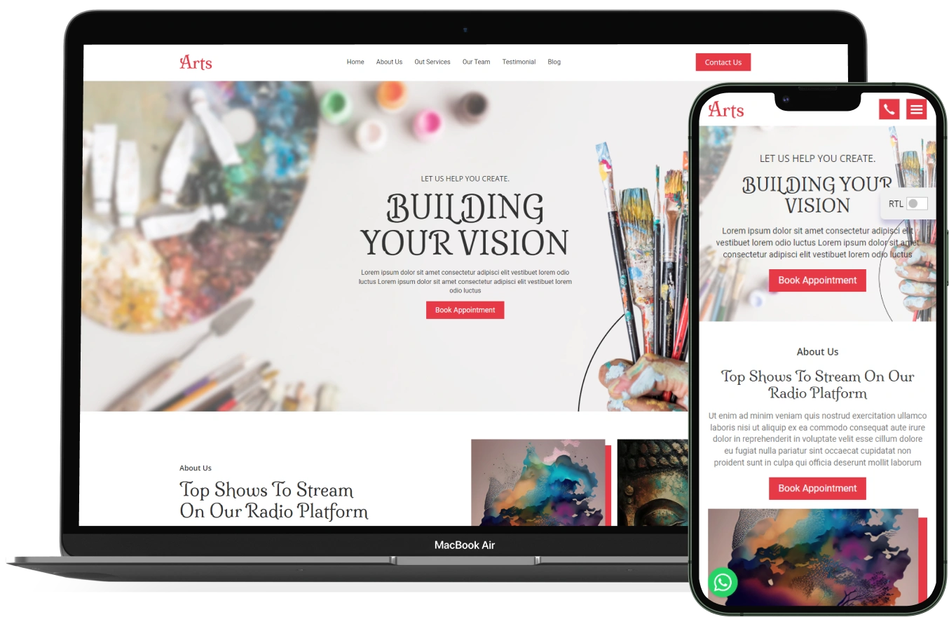 Arts – BookingGo SaaS Add-On