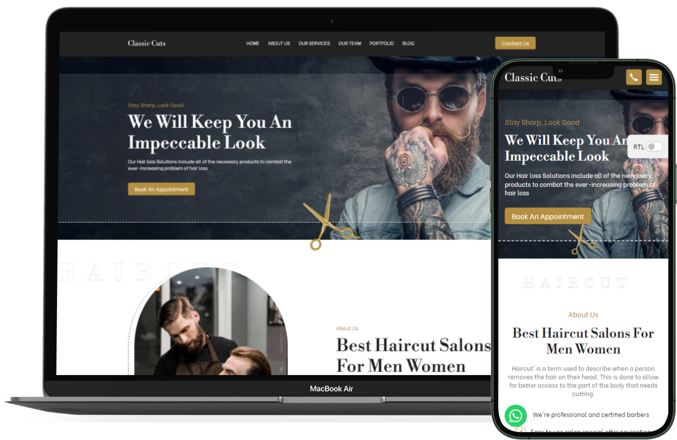 Classic Cut – BookingGo SaaS Add-on-WorkDo