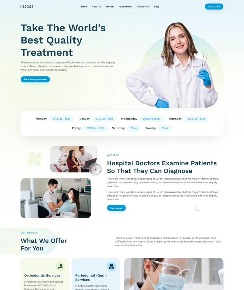 Dental Service – BookingGo SaaS Add-On
