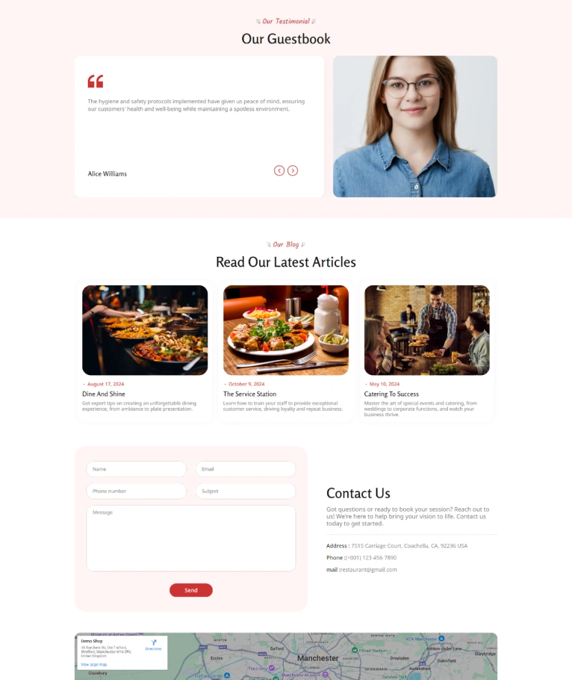 Restaurant Services – BookingGo SaaS Add-On
