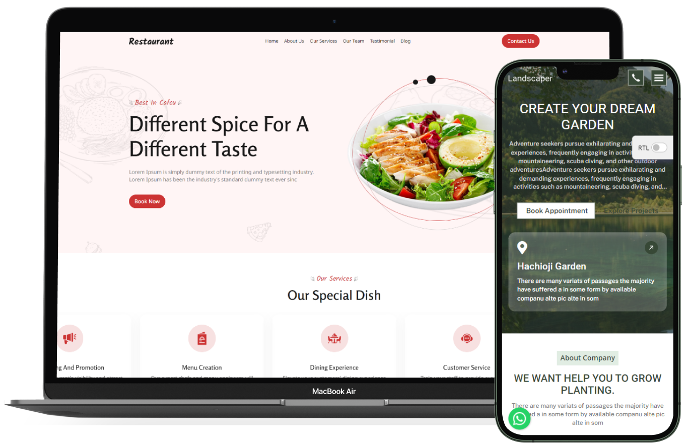 Restaurant Services – BookingGo SaaS Add-on-WorkDo