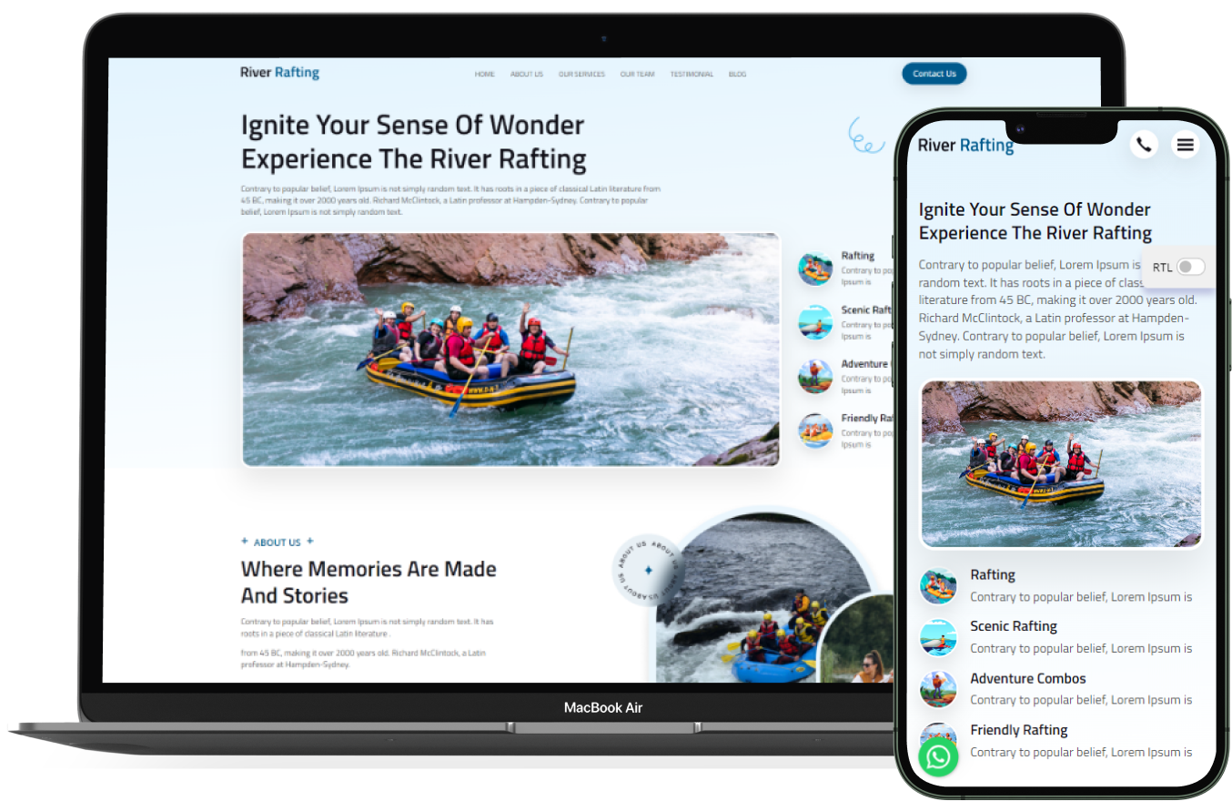 River Rafting – BookingGo SaaS Add-on-WorkDo