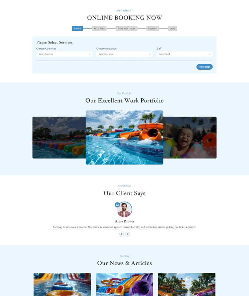 Waterpark – BookingGo SaaS Add-On