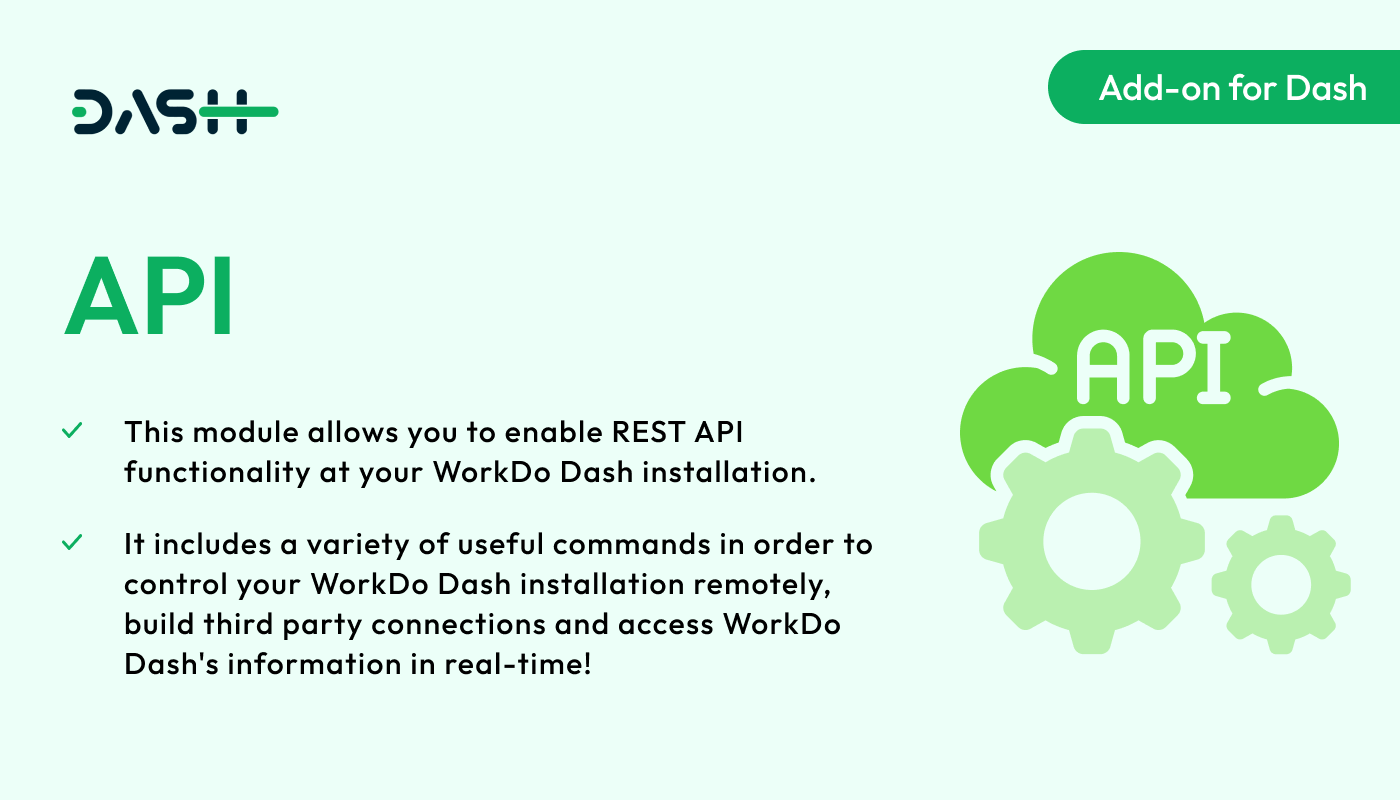 API – Dash SaaS Add-on - WorkDo