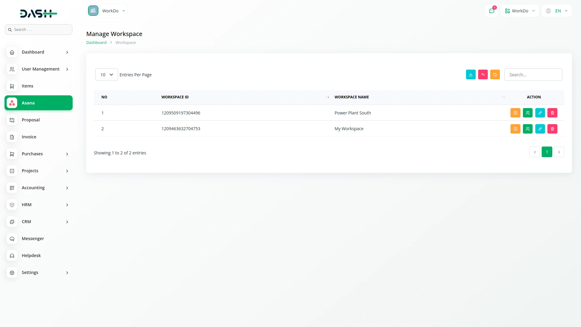 Asana Project Management