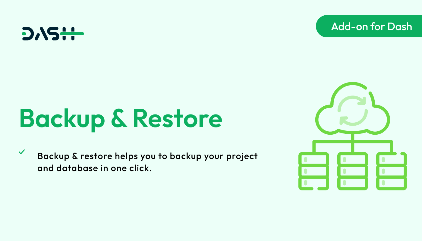 Backup & Restore – Dash SaaS Add-on - WorkDo
