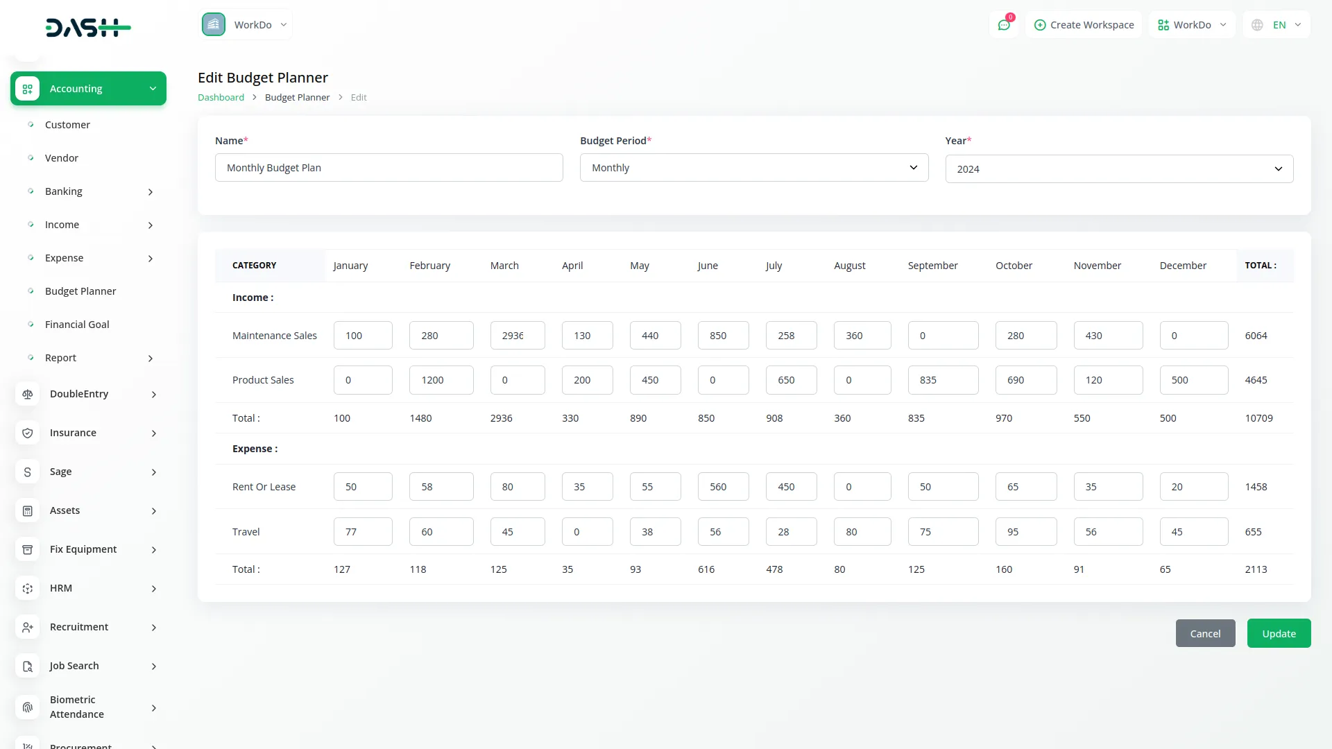 Budget Planner