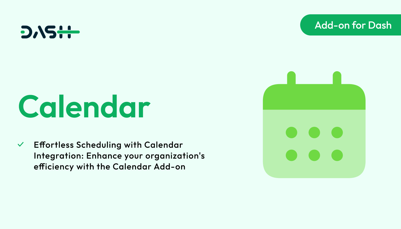 Calendar – Dash SaaS Add-on - WorkDo