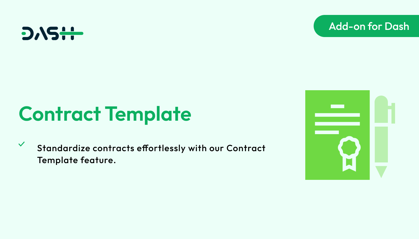 Contract Template – Dash SaaS Add-on - WorkDo