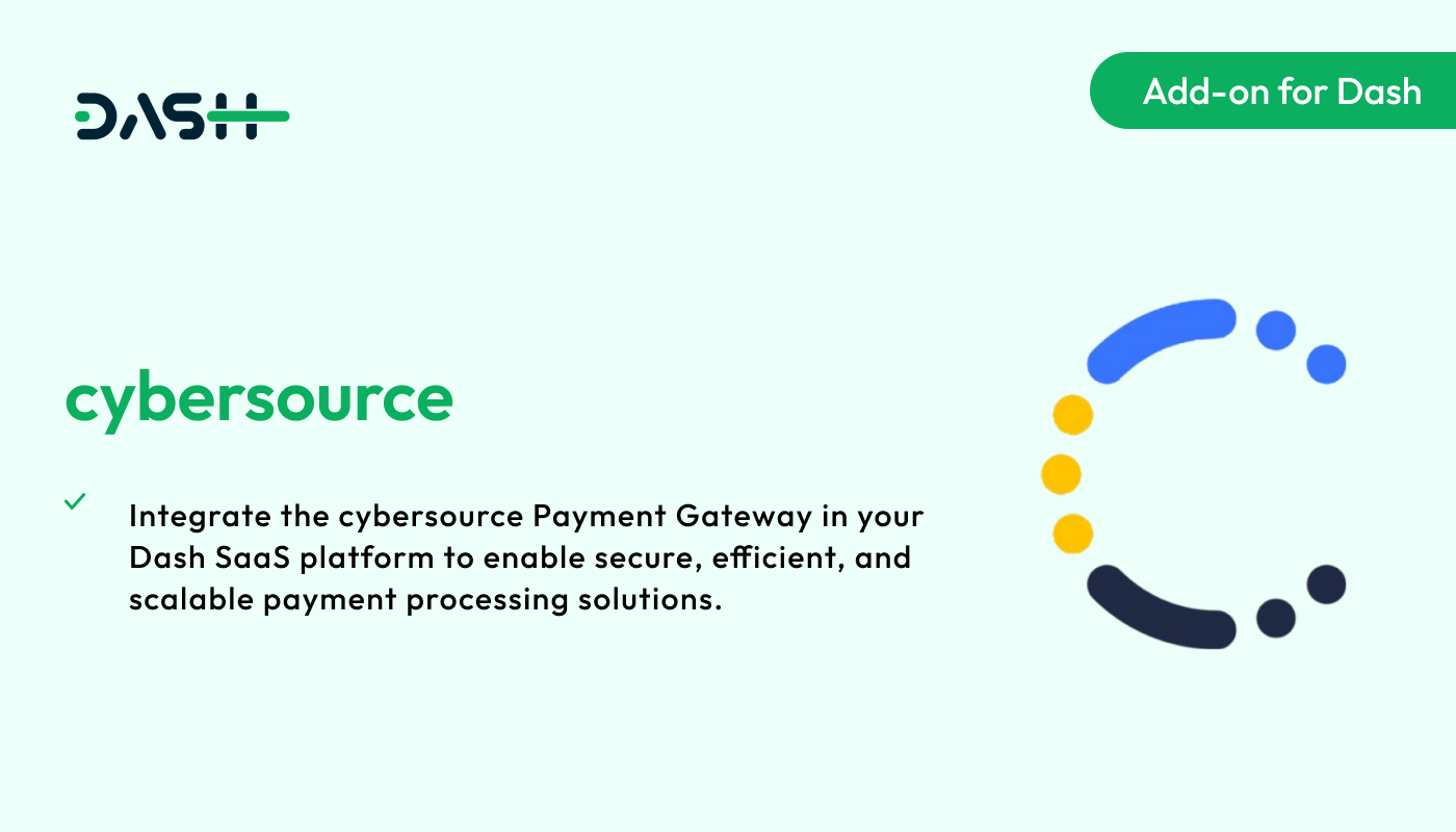 cybersource – Dash SaaS Add-on - WorkDo