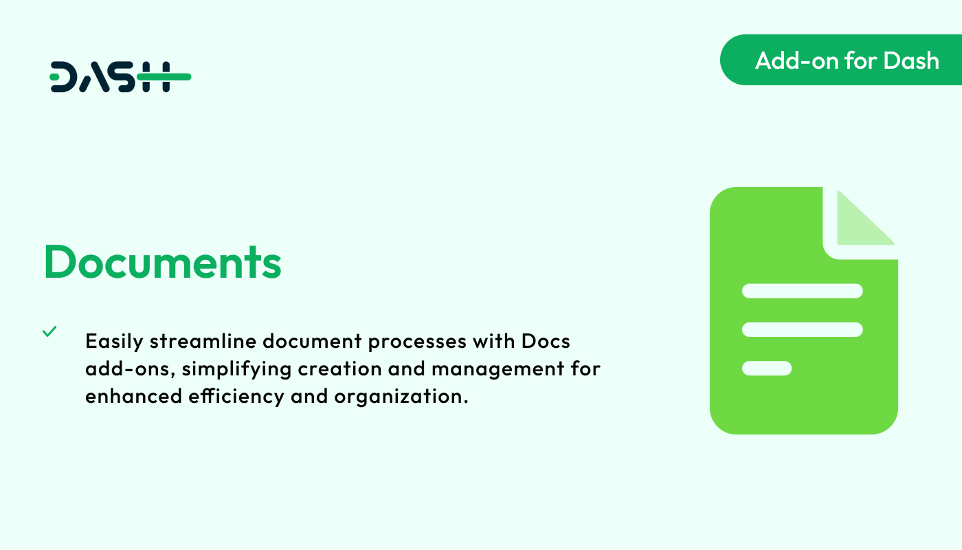 Documents – Dash SaaS Add-on - WorkDo