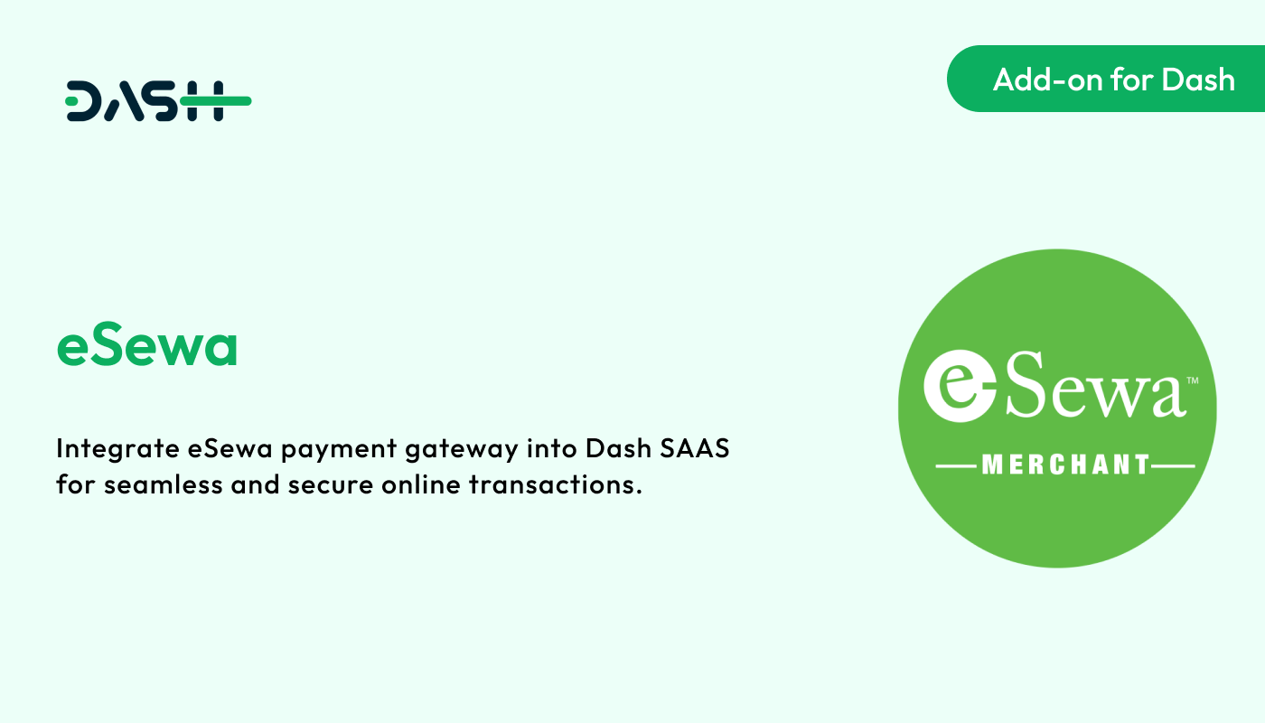 Esewa – Dash SaaS Add-on - WorkDo