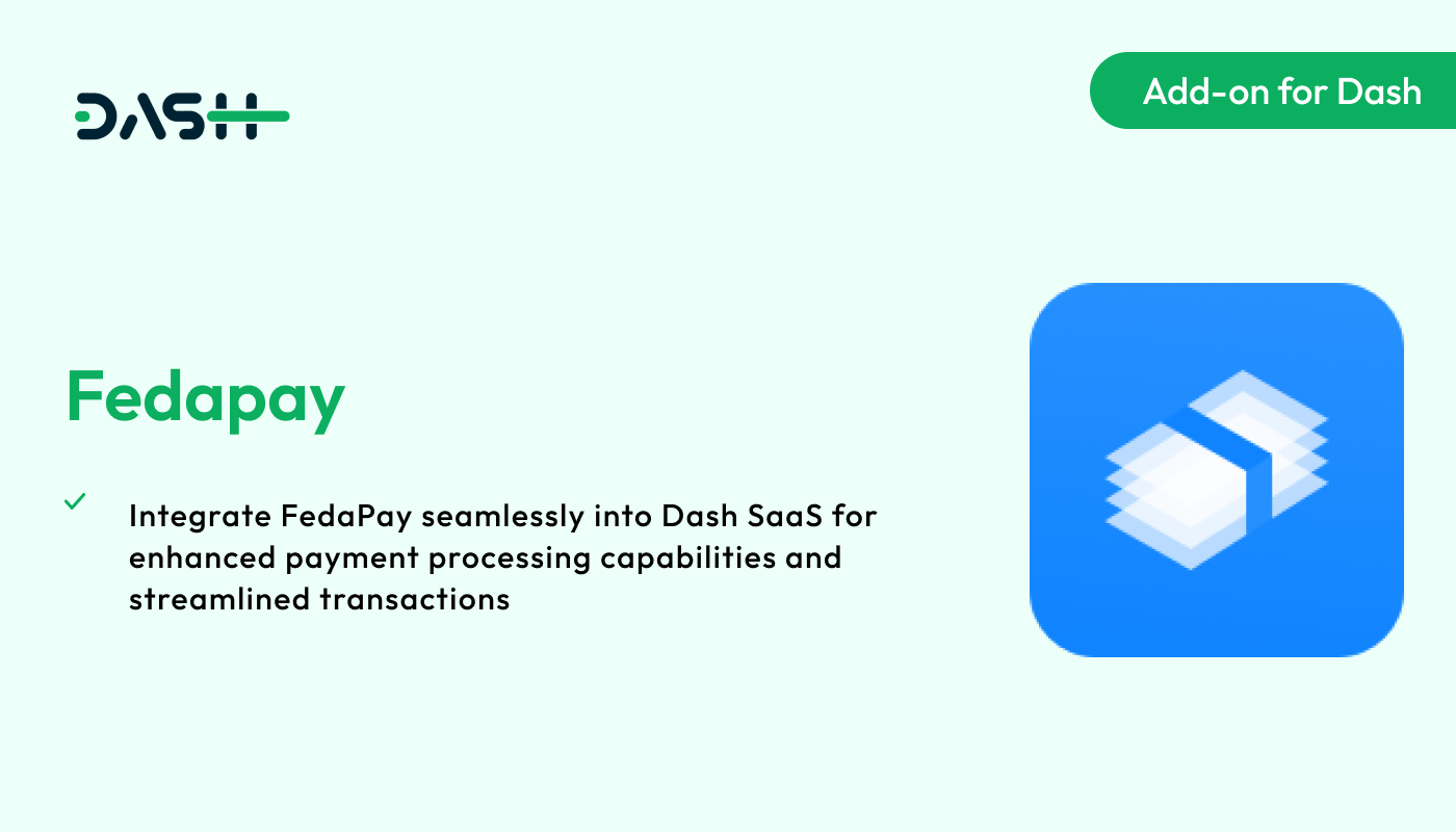 Fedapay – Dash SaaS Add-on - WorkDo