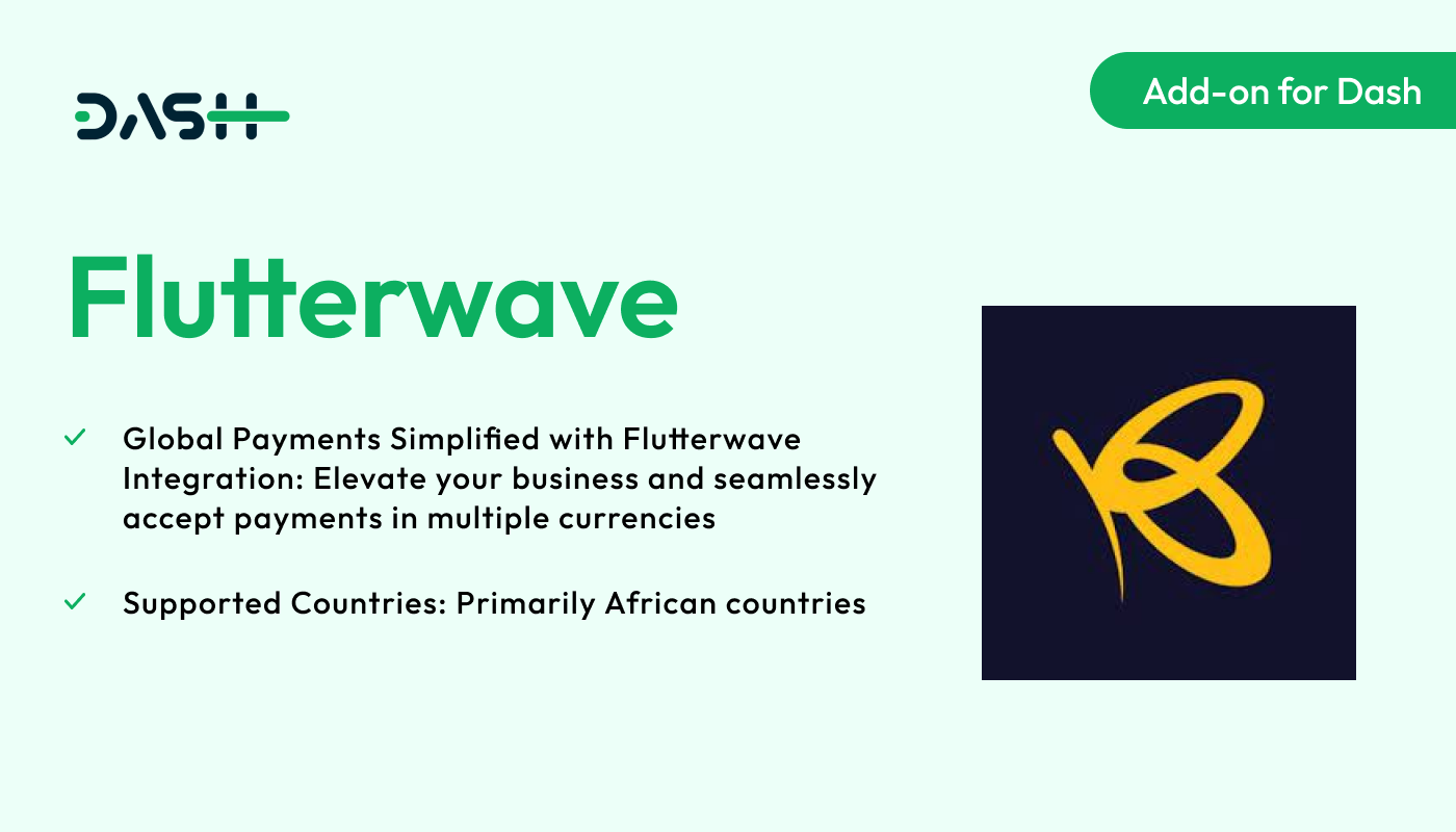 Flutterwave – Dash SaaS Add-on - WorkDo