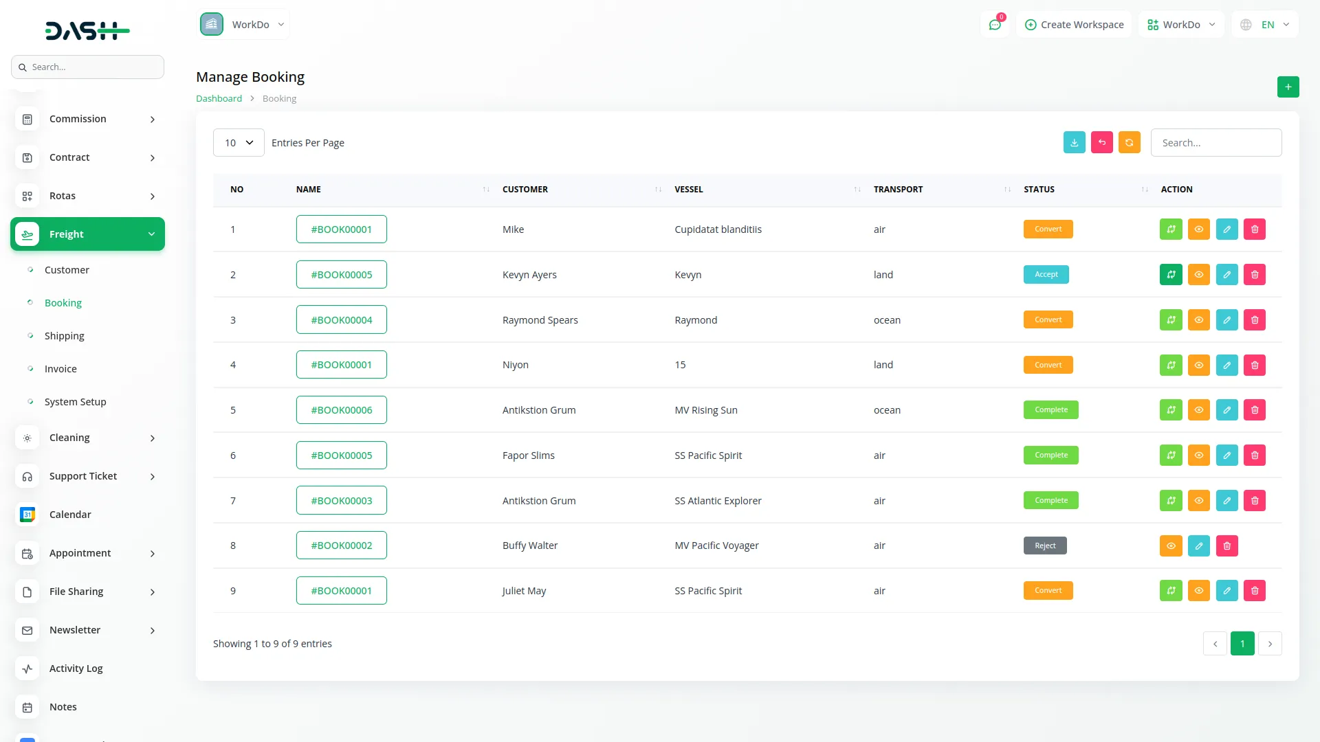 Freight Management System
