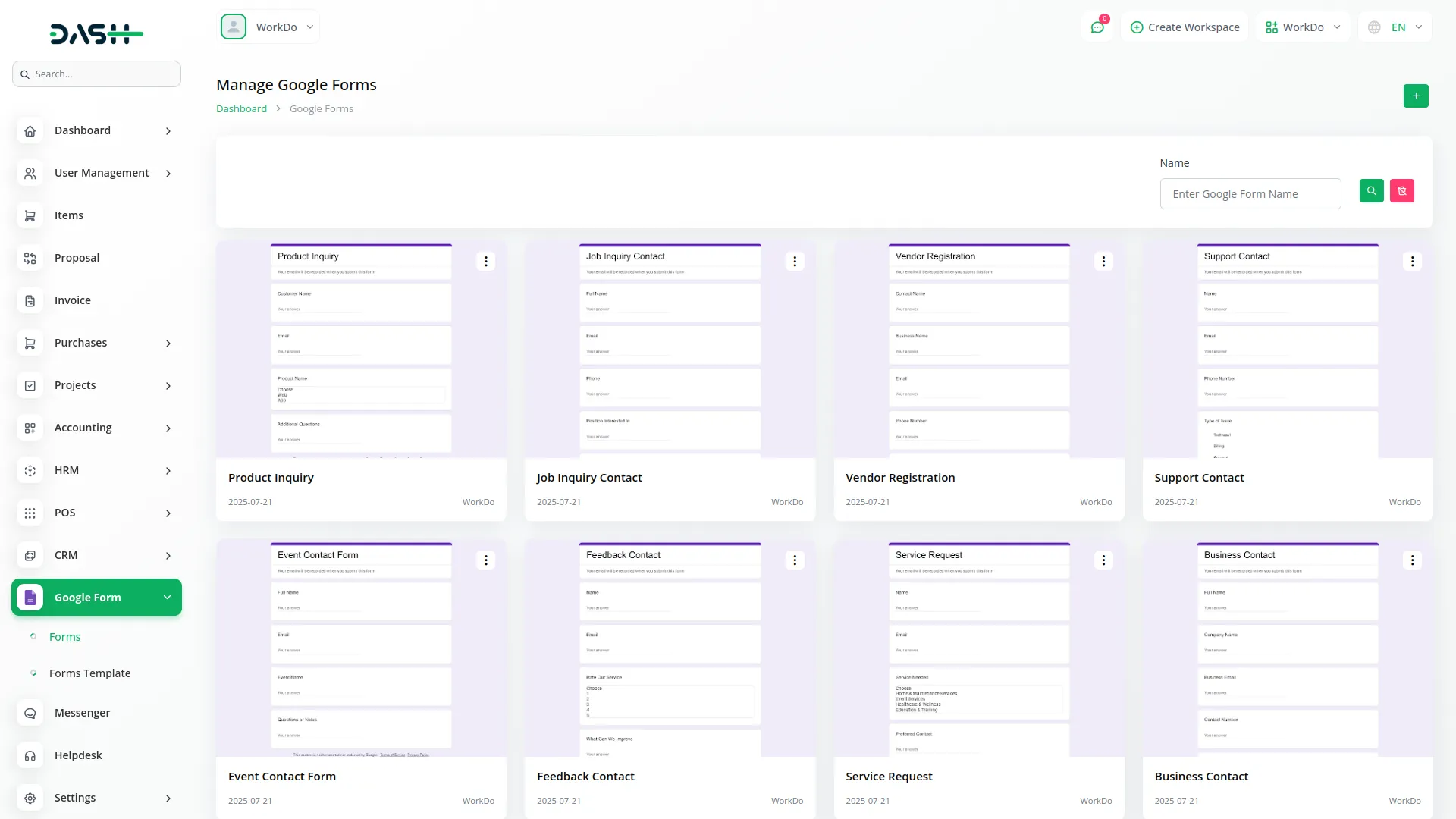 Google Forms