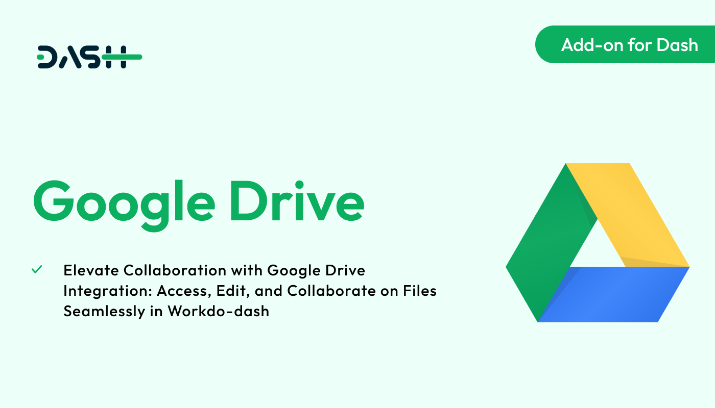 GoogleDrive – Dash SaaS Add-on - WorkDo