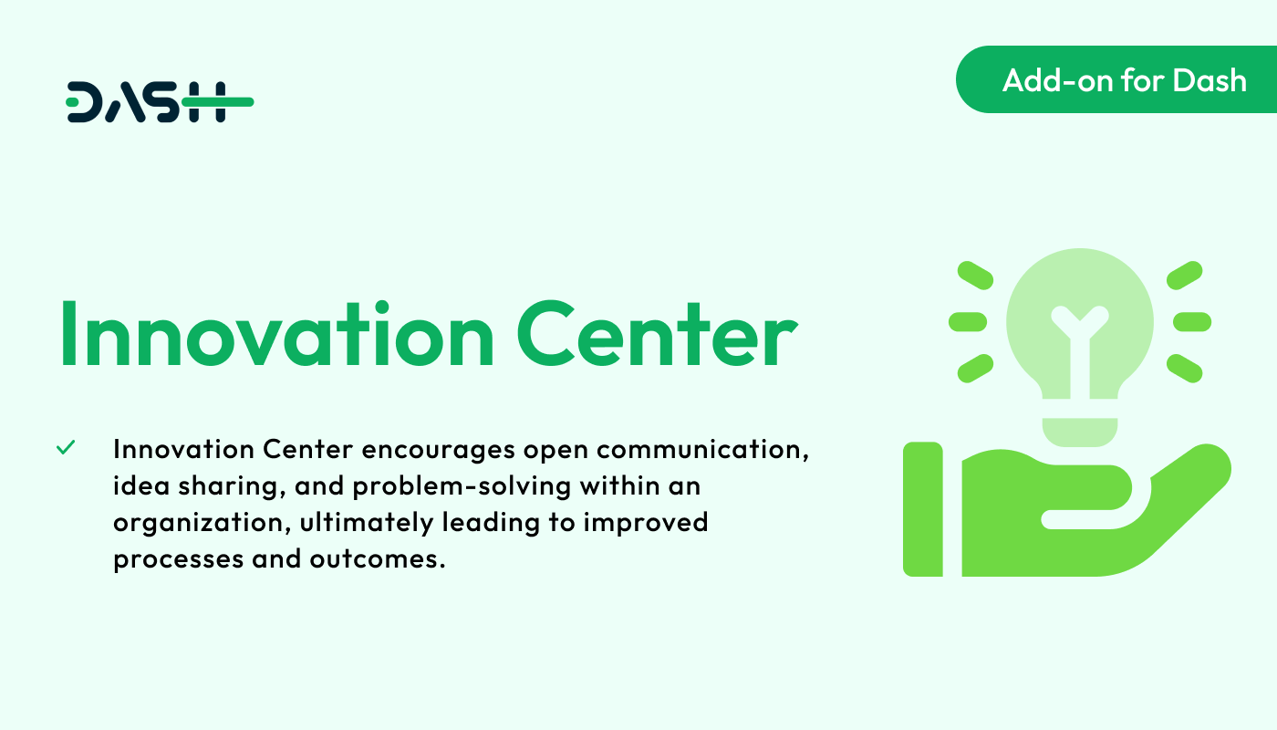 Innovation Center – Dash SaaS Add-on - WorkDo