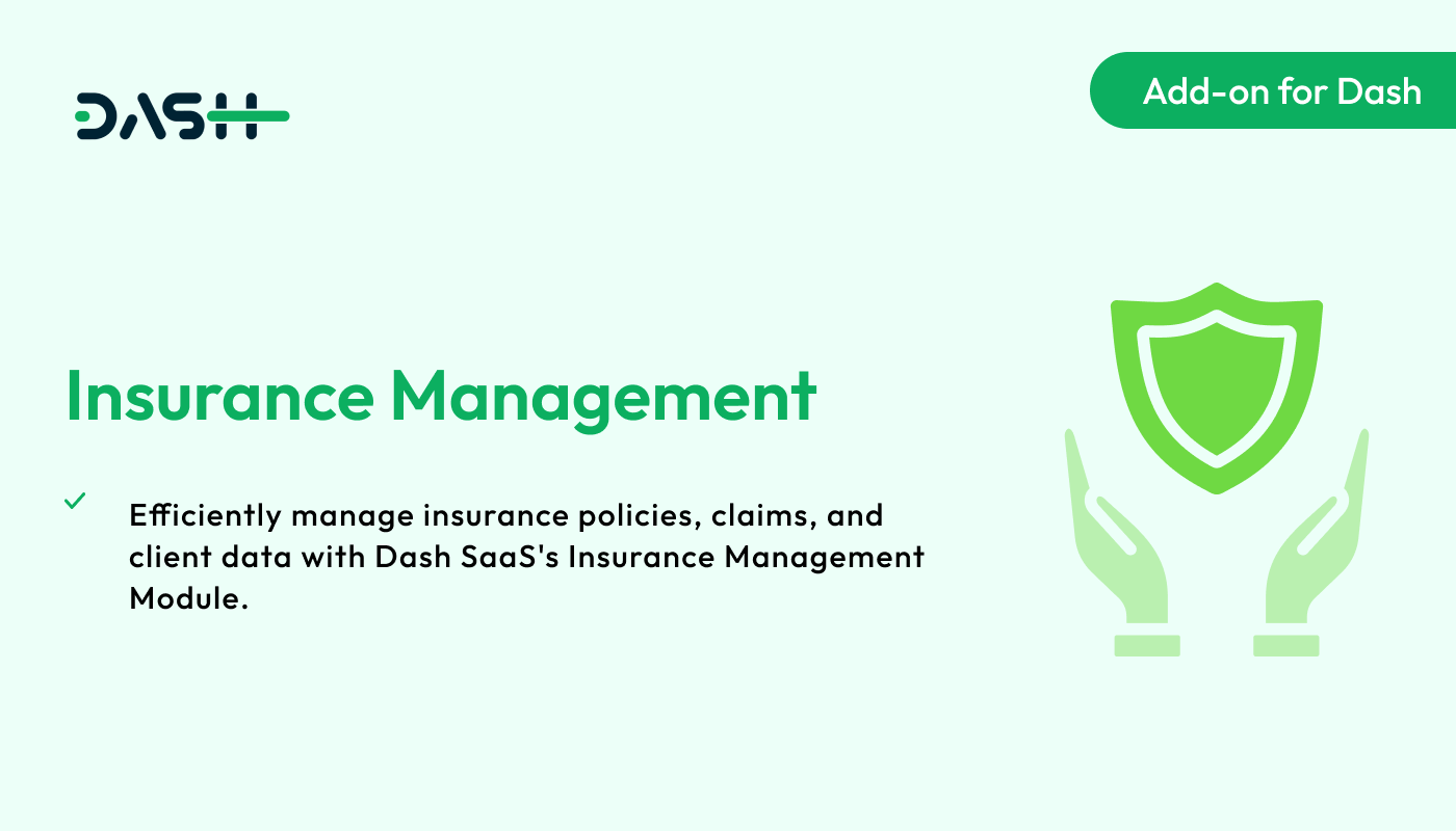 Insurance Management – Dash SaaS Add-on - WorkDo