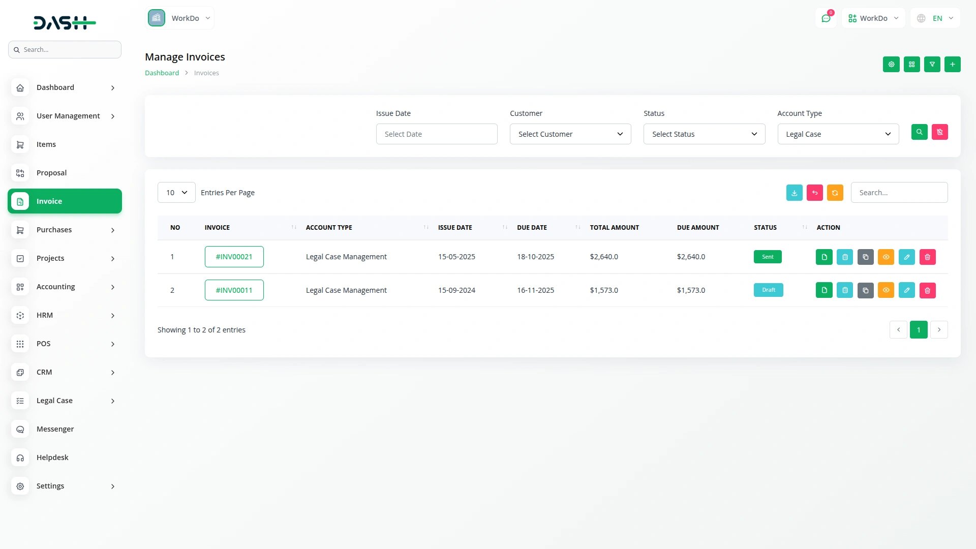Legal Case Management