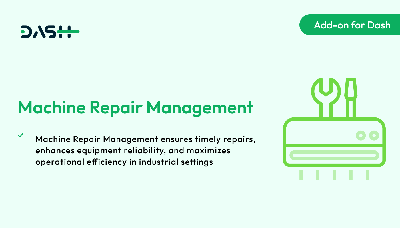 Machine Repair Management – Dash SaaS Add-on - WorkDo
