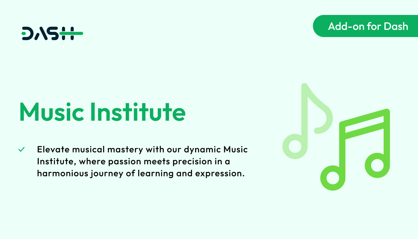 Music Institute – Dash SaaS Add-on - WorkDo