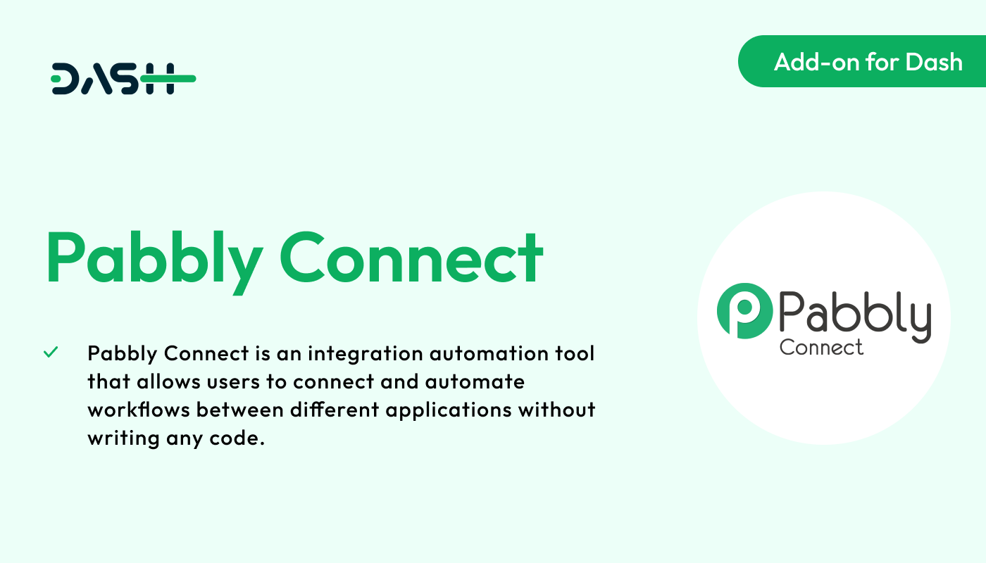 Pabbly Connect – Dash SaaS Add-on - WorkDo