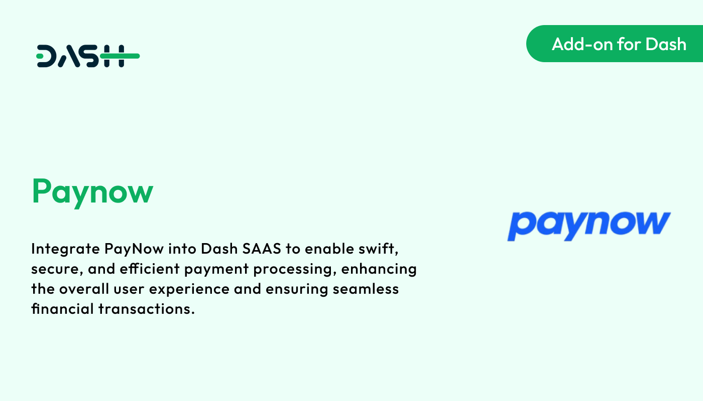 Paynow – Dash SaaS Add-on - WorkDo