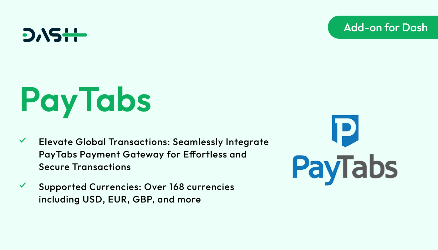 PayTabs – Dash SaaS Add-on - WorkDo