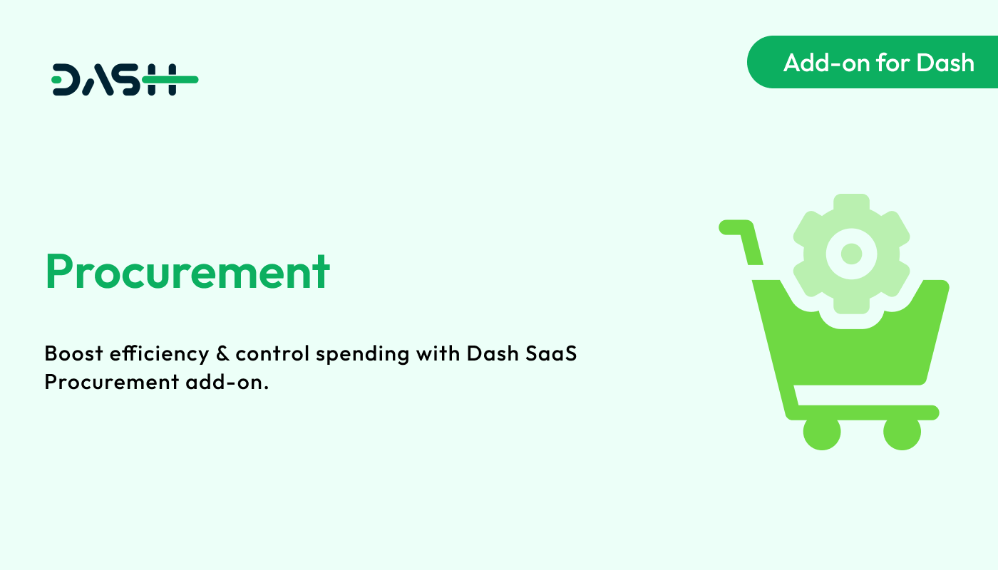 Procurement – Dash SaaS Add-on - WorkDo